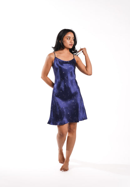 The Constellation Slip Dress | Pure Mulberry Silk